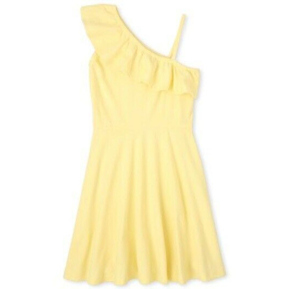 Children's Place Ruffle One Shoulder Dress Yellow